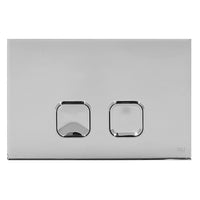 Placca cassetta wc Oli serie Plain in abs cromo lucido con doppio scarico