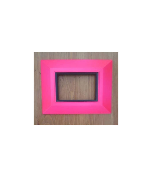 Placca Placchetta Placchette Compatibili Per Serie Axolute Bticino Colorate Sq  Fucsia -4 Fori     -