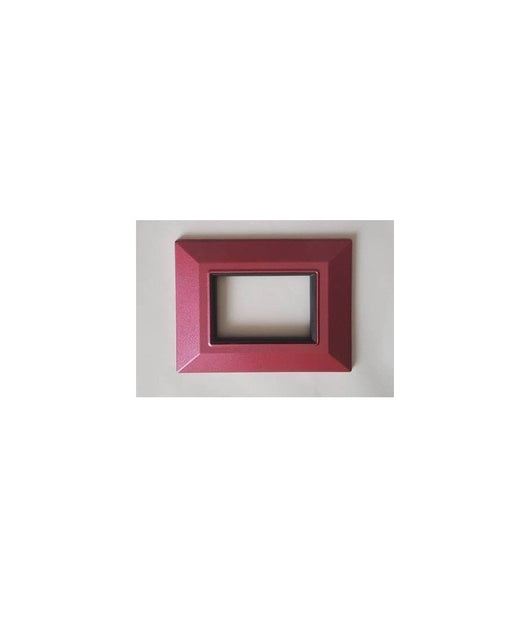 Placca Placchetta Placchette Compatibili Per Serie Axolute Bticino Colorate Sq  Rosa Metallizzato -7 Fori     -