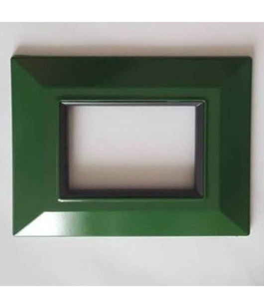 Placca Placchetta Placchette Compatibili Per Serie Axolute Bticino Colorate Sq  Verde -7 Fori     -