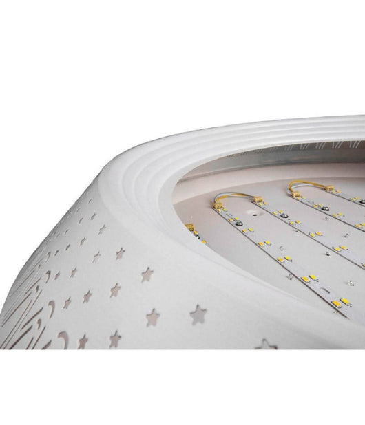 Plafoniera 166 Watt Lampadario Soffitto Mille Una Notte 3 Toni Luce Telecomando     -piccolo   -