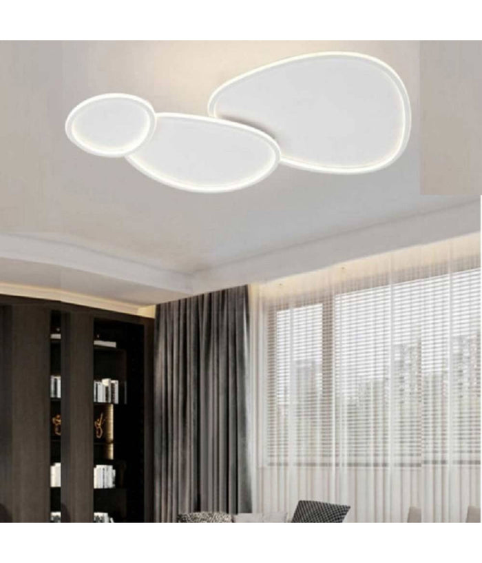 Plafoniera A Led 3 Ovali A Tripla Colorazione Di Luce 100 W Da Soffitto Pn-23-3c         