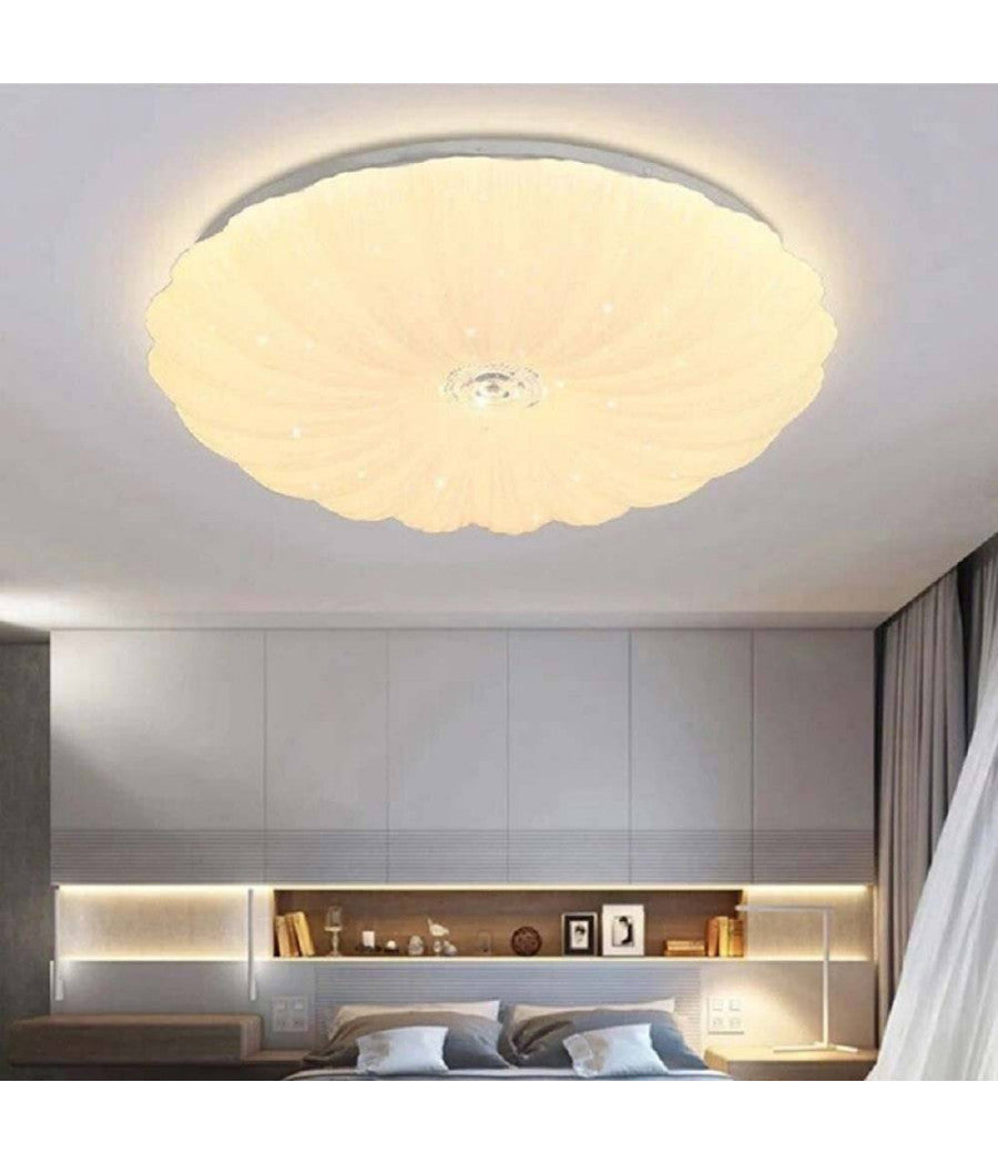 Plafoniera A Led Lampadario Da Soffitto Dimmerabile 3 Colorazione Di Luce C39-3c         