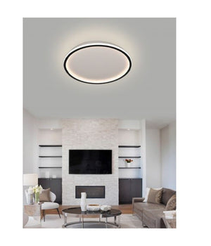 Plafoniera A Led Moderna Da Soffitto Tonda 43watt Luce Fredda Naturale Calda C13  -bianco Naturale      -