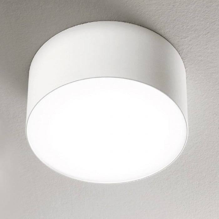 Plafoniera alluminio metacrilato gea led cloe 65 gpl241n led lampada soffitto bianco moderna ip20