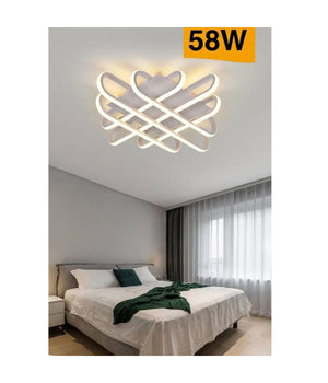 Plafoniera Da Soffitto Led 58 W Lampadario Moderno Luce 6500k 4000k 3000k C41-b         