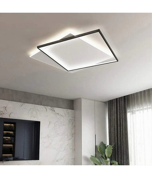 Plafoniera Da Soffitto Quadrata 39 W Lampada Dimmerabile 3 Colori Di Luce C57-3c         