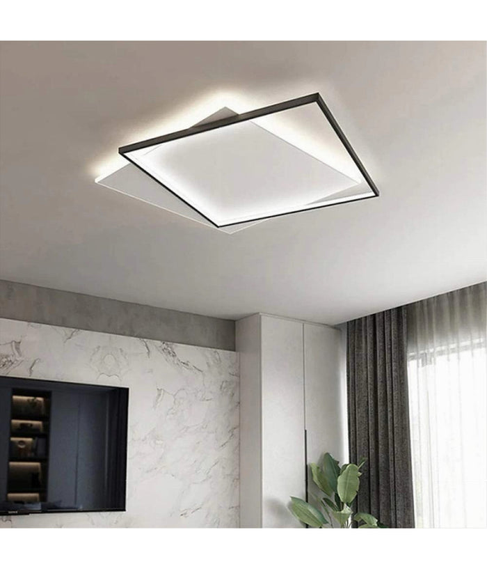 Plafoniera Da Soffitto Quadrata 39 W Lampada Dimmerabile 3 Colori Di Luce C57-3c         