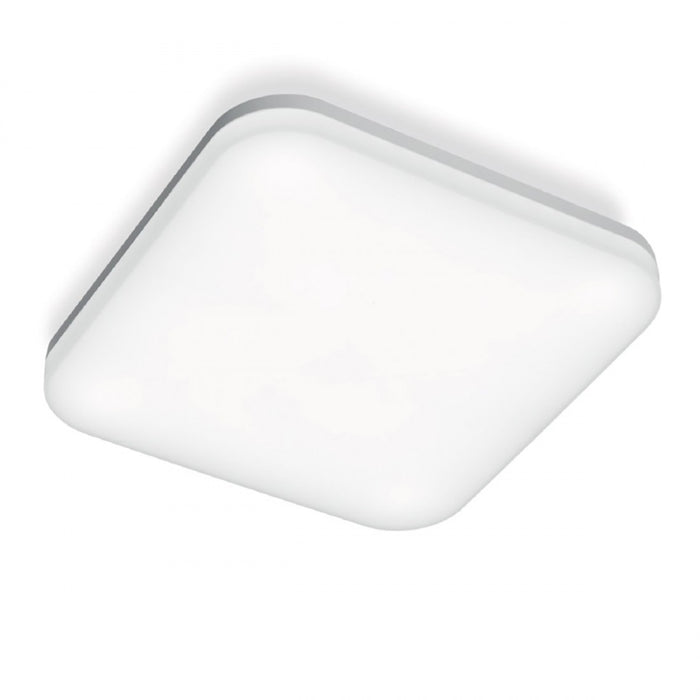 Plafoniera esterno gea led alba q ges833 ip66 2700lm 4000°k lampada soffitto moderna