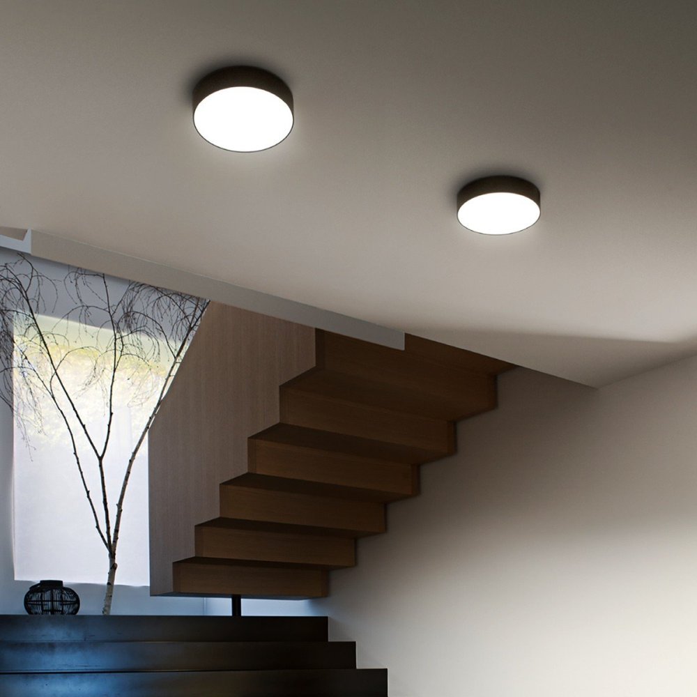 Plafoniera gea led cloe 35 gpl270n led alluminio moderna