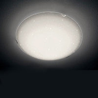 Plafoniera moderna illuminando aster 40 pl e27 led vetro serigrafato lampada soffitto