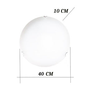 Plafoniera moderna illuminando bianca plbianca40 e27 led vetro lampada soffitto