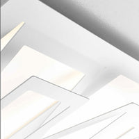 Plafoniera moderna illuminando sky plsky2 led metallo lampada soffitto, finitura metallo bianco