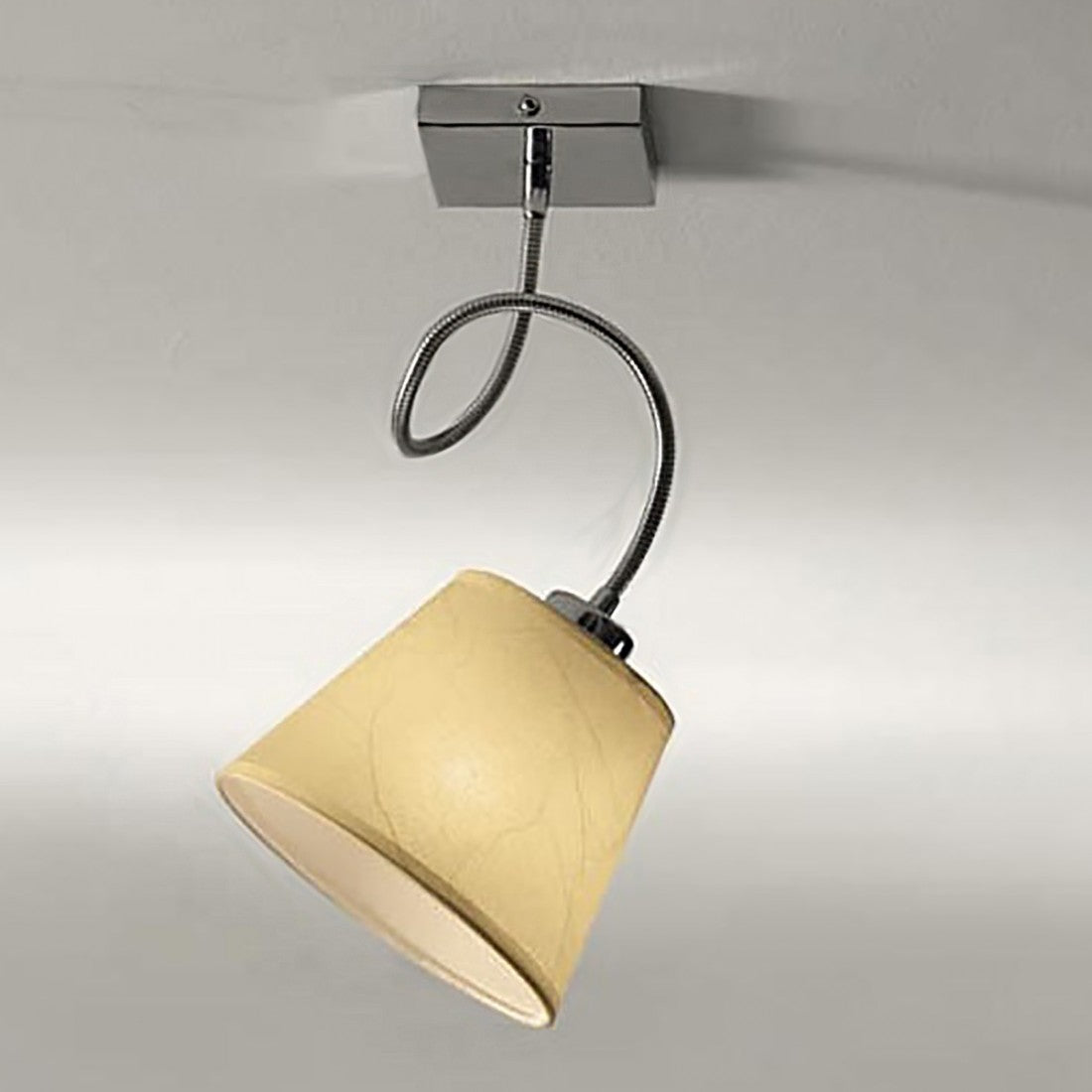 Plafoniera illuminando soft pl1 e27 led lampada soffitto paralume flessibile classica moderna interno