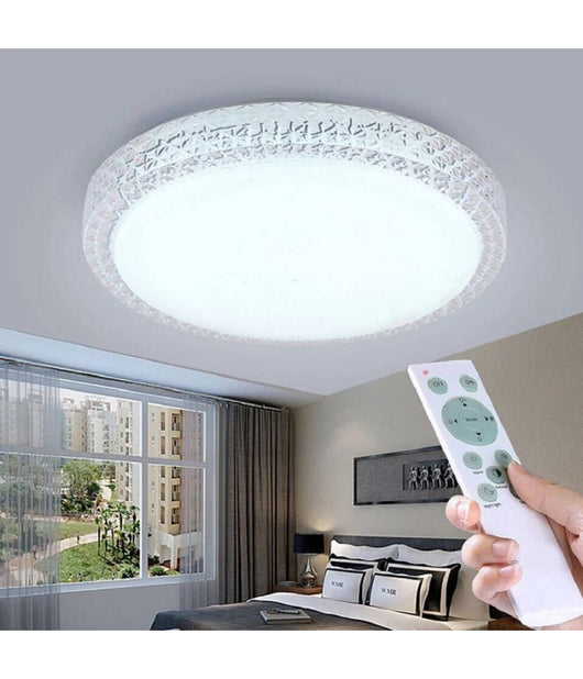 Plafoniera Lampadario Da Soffitto Luce Led 3 Tonalità  Di Luce Dimmerabile C24-3c         