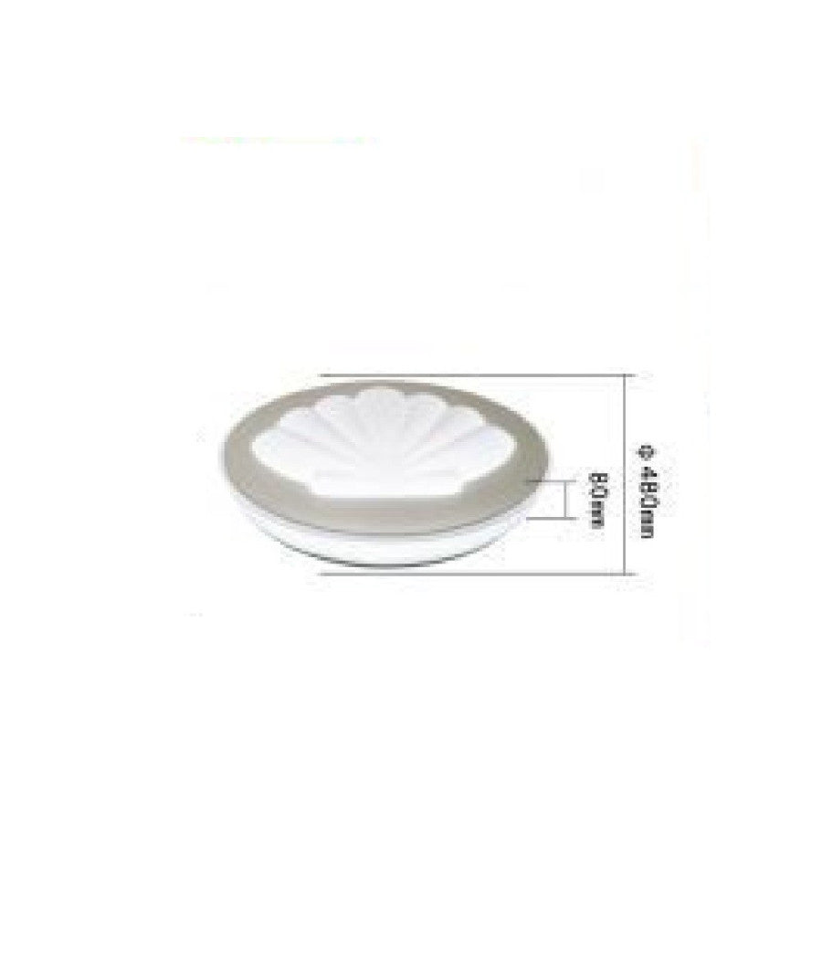 Plafoniera Lampadario Soffitto 46 W Conchiglia Dimmerabile Toni Di Luce Pn-11-3c         