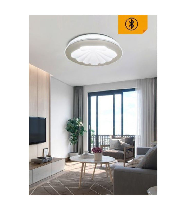 Plafoniera Lampadario Soffitto 46 W Conchiglia Dimmerabile Toni Di Luce Pn-11-3c         