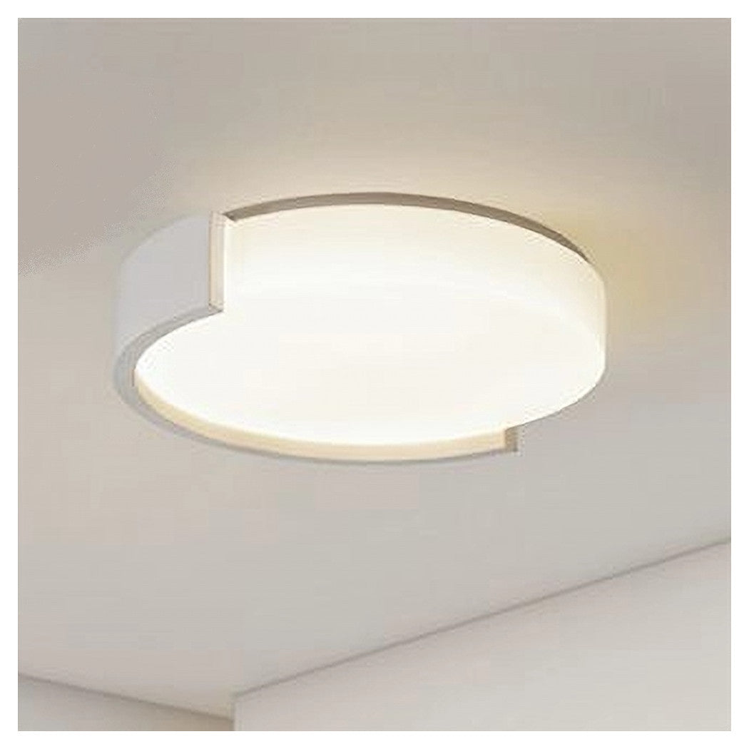 Trade Shop - Plafoniera Led 24 W Cerchio Bianco Moderno Da Soffitto Tonda Luce Naturale 50095         