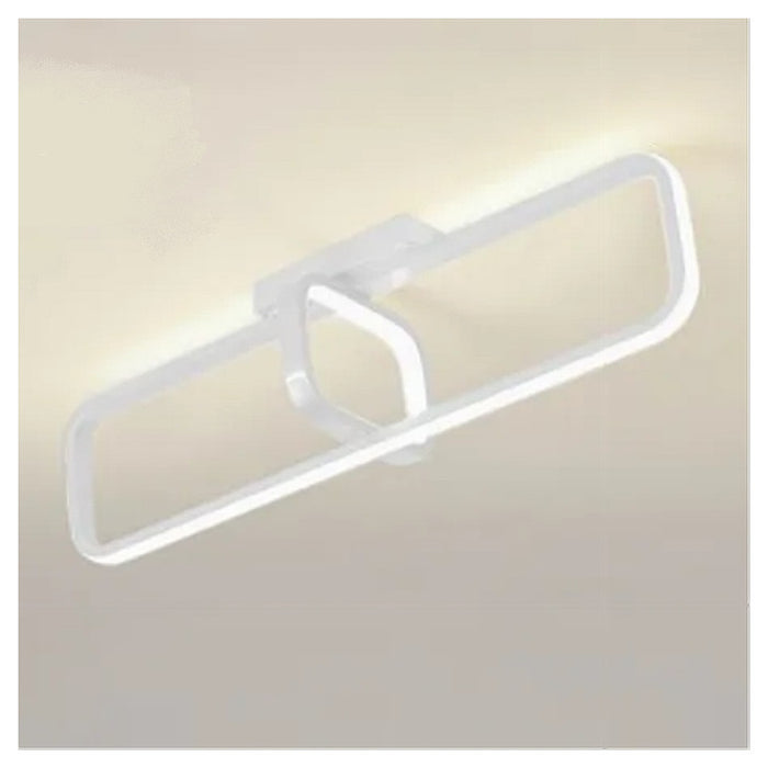 Trade Shop - Plafoniera Led 32 W Rettangolare Bianco Design Moderno Lampadario Soffitto 50217         