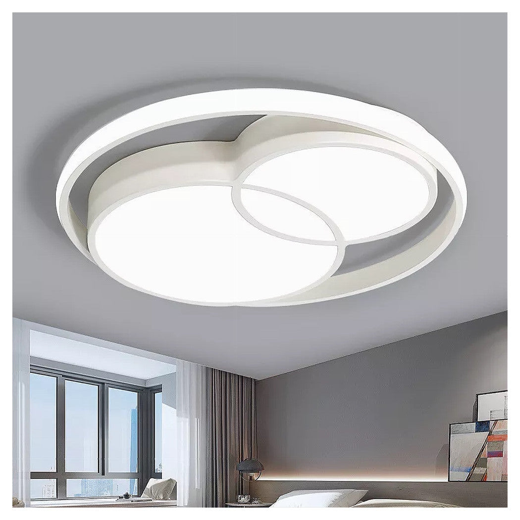 Trade Shop - Plafoniera Led 36 W Cerchio Bianco Moderno Da Soffitto Tonda Luce Naturale 71431         