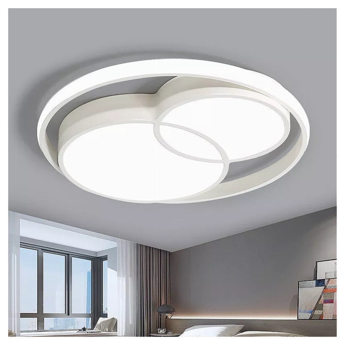 Trade Shop - Plafoniera Led 36 W Cerchio Bianco Moderno Da Soffitto Tonda Luce Naturale 71431         