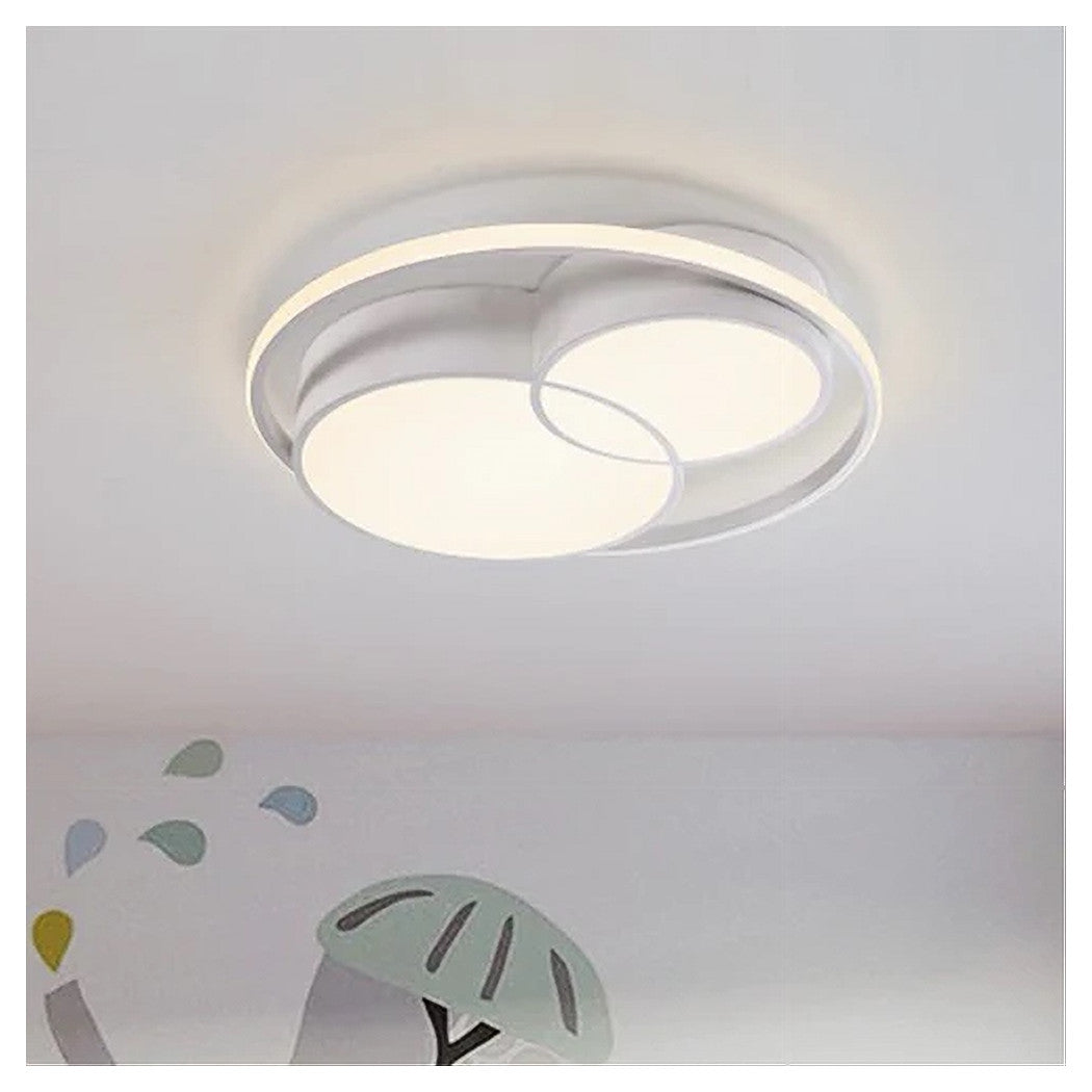 Trade Shop - Plafoniera Led 36 W Cerchio Bianco Moderno Da Soffitto Tonda Luce Naturale 71431         