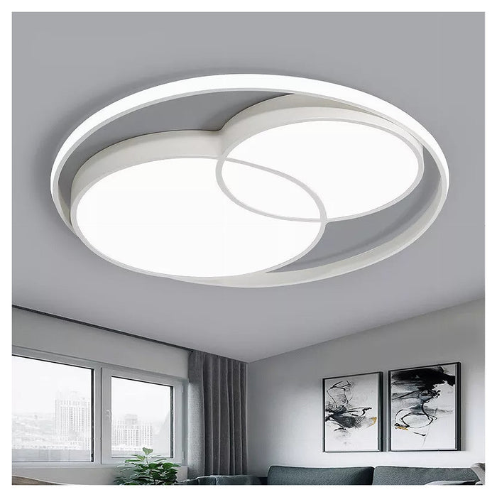 Trade Shop - Plafoniera Led 36 W Cerchio Bianco Moderno Da Soffitto Tonda Luce Naturale 71431         