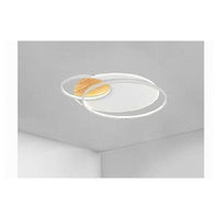 Trade Shop - Plafoniera Led 38 W Cerchi Bianco Lampadario Soffitto Moderno Luce Fredda 70845         