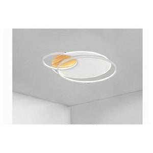 Trade Shop - Plafoniera Led 38 W Cerchi Bianco Lampadario Soffitto Moderno Luce Fredda 70845         