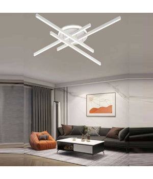 Plafoniera Led 45 W Bianca Da Soffitto Lampadario Luce 6500k 4000k 3000k Pn-21b         