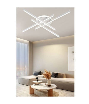 Plafoniera Led 45 W Bianca Da Soffitto Lampadario Luce 6500k 4000k 3000k Pn-21b         