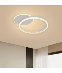 Plafoniera Led 51 W Cct Da 3000k A 6500k Dimmerabile Cerchi Luce Soffitto Parete         