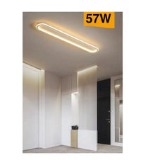 Plafoniera Led 57 W Lampada Soffitto Design Moderno Luce 4000k 3000k 6500k C43b  -bianco Caldo      -