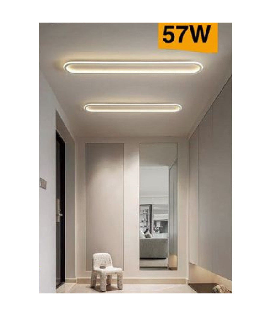 Plafoniera Led 57 W Lampada Soffitto Design Moderno Luce 4000k 3000k 6500k C43b         