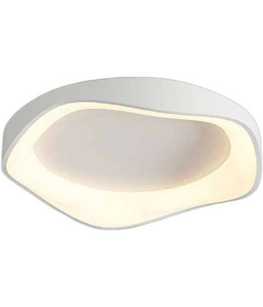 Plafoniera Led A Onda Bianca 38 W Ultra Moderna Tre Colorazione Di Luce C53-b3c         