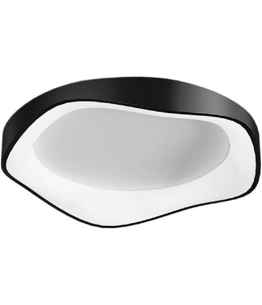 Plafoniera Led A Onda Nero 38 Watt Ultra Moderna Tre Colorazioni Di Luce C53-n3c         