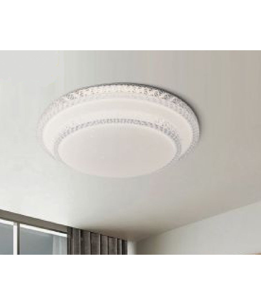 Plafoniera Led Bt 60w Rotonda Lampadario Soffitto Cct Luce 3000k-6500k Pn-12-3c         