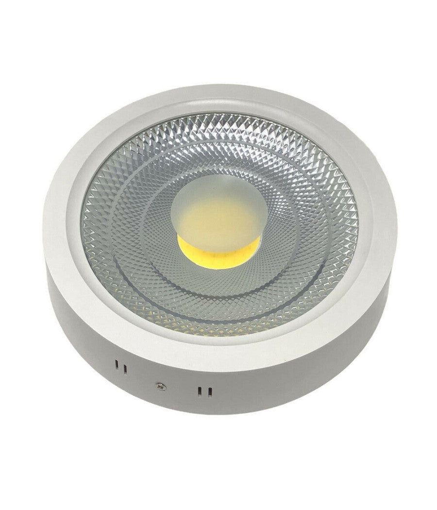 Plafoniera Led Cob 25 Watt Montaggio A Soffitto Luce Calda Fredda Naturale  -bianco Naturale      -