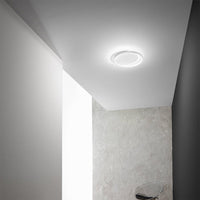 Plafoniera led gea luce christine ps alluminio metacrilato lampada soffitto moderna