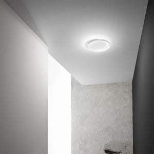 Plafoniera led gea luce christine ps alluminio metacrilato lampada soffitto moderna