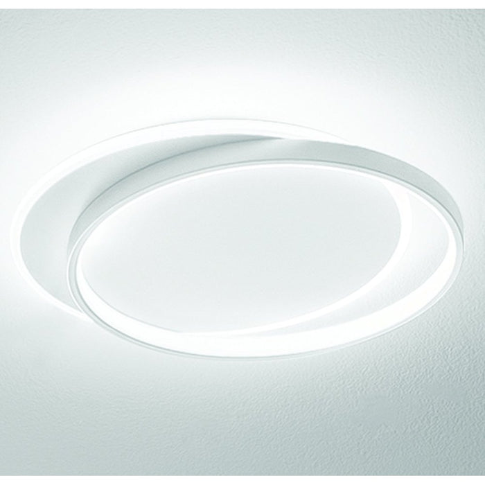 Plafoniera led gea luce christine ps alluminio metacrilato lampada soffitto moderna