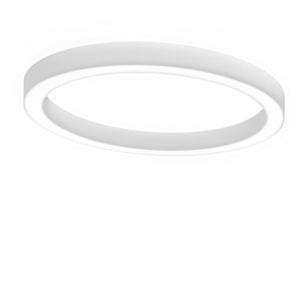 Plafoniera led gea luce flor ps 3000°k lampada soffitto moderna, finitura metallo bianco