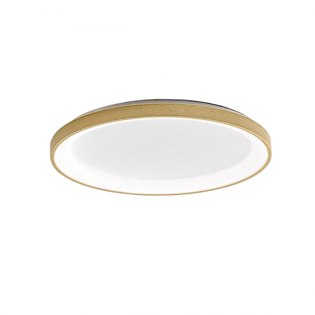 Plafoniera led gea luce krizia ps o 60w 3000°k alluminio oro lampada soffitto