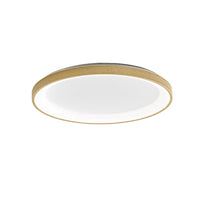 Plafoniera led gea luce krizia ps o 60w 3000°k alluminio oro lampada soffitto