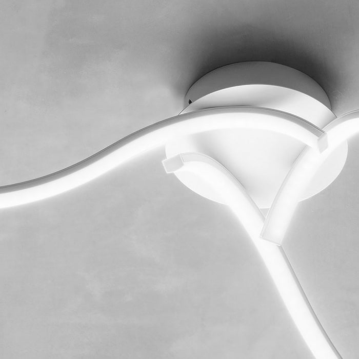 Plafoniera led gea luce tessa p3 3000°k 23w moderna alluminio lampada soffitto