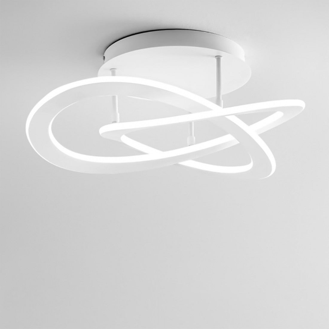 Plafoniera led gea luce yara pm n 40w led alluminio lampada soffitto moderna