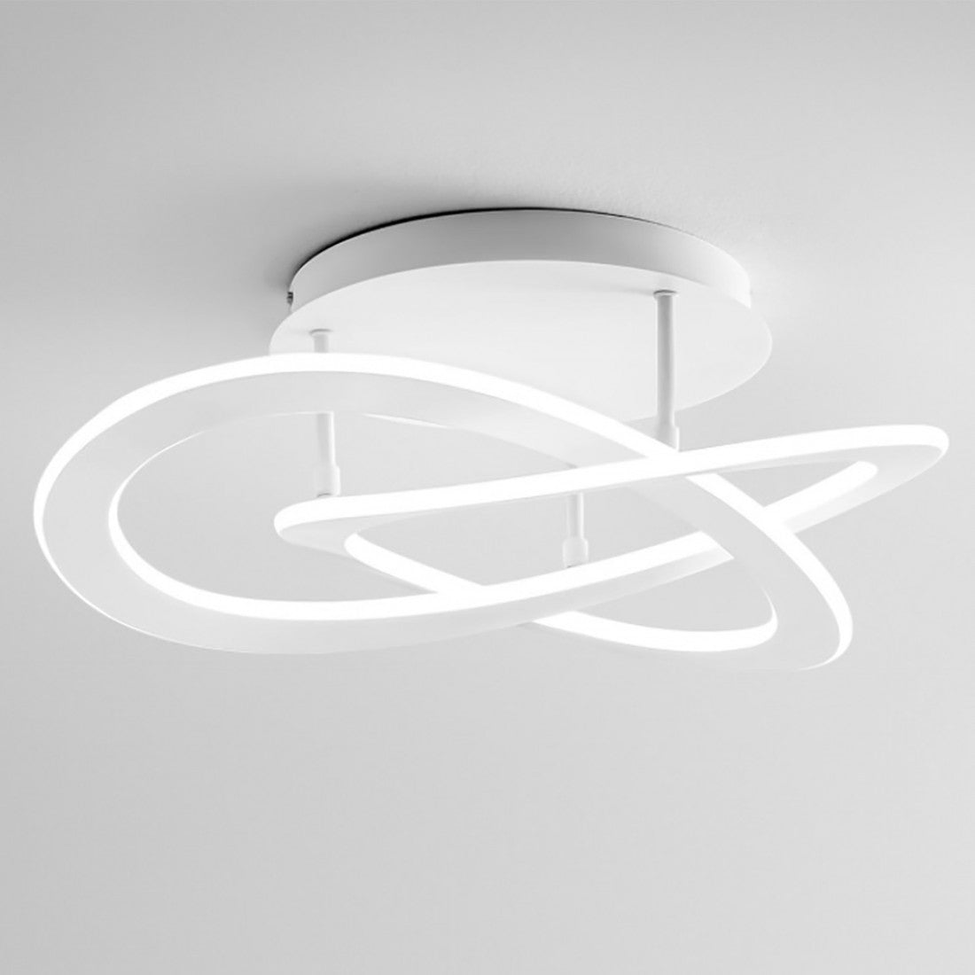 Plafoniera led gea luce yara pp c 30w led alluminio lampada soffitto moderna