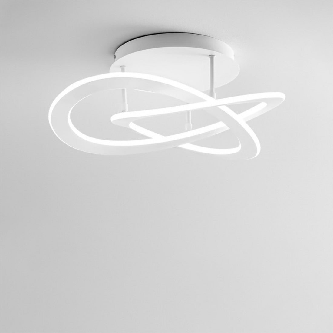 Plafoniera led gea luce yara pp c 30w led alluminio lampada soffitto moderna