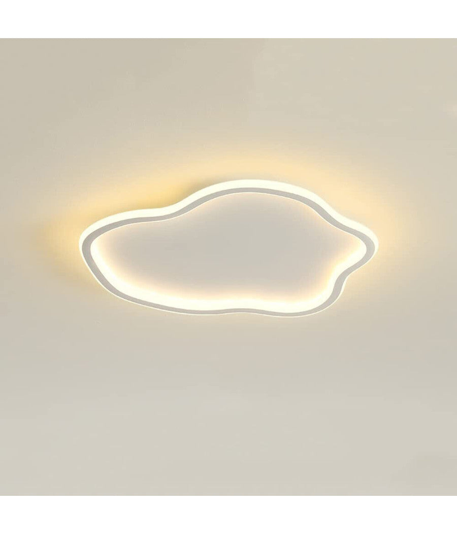 Plafoniera Led Lampada Soffitto Moderna Ondulata Luce Fredda Naturale Calda C48         