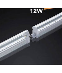 Plafoniera Led Neon T5 Sottopensile Vetro Trasparente 12 Watt 60 Cm         